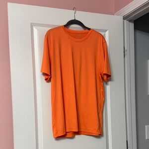 Orange Men's T-Shirt Workout Shirt size Medium